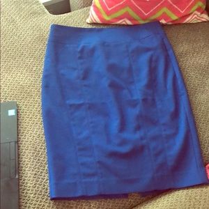 Royal blue pencil skirt